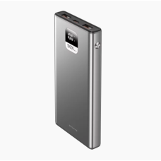 Proove Guardian Power Bank 10000mAh 22.5W ar USB-C un 2× USB – Metāliski Pelēks